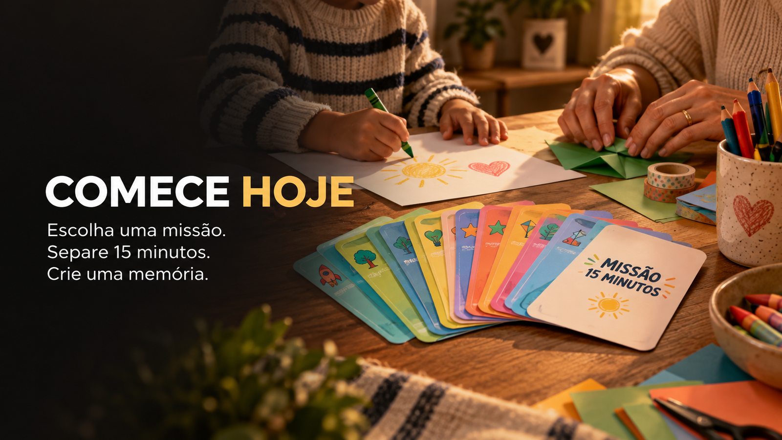 Cartões de atividades Missão 15 Minutos